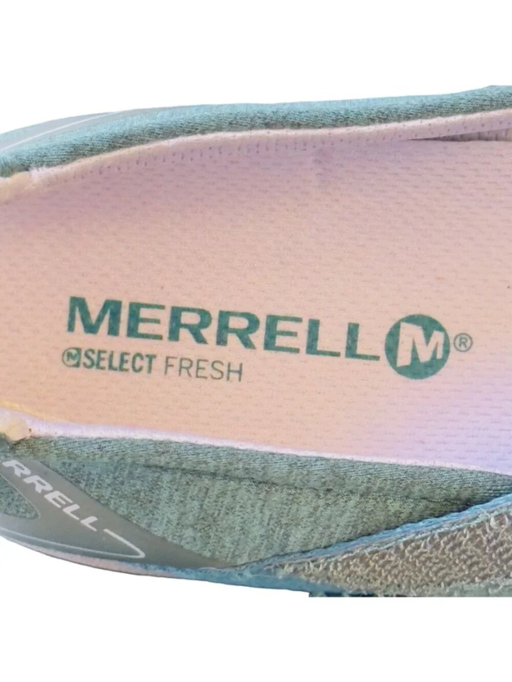 MERRELL Women's Shoes Teal/Lilac Comfort Lightweight Hook & Loop Strap Size 7M